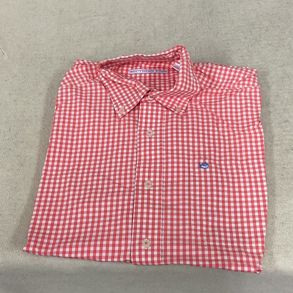 EUC Mens long sleeve button down southern tide shirt